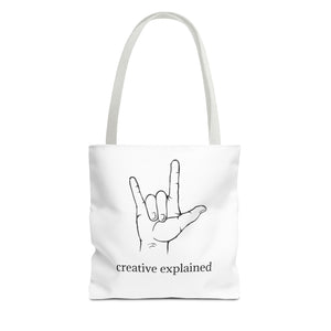 Creative Explained Tote Bag